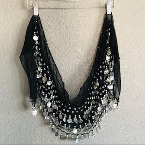 Belly dancing hip scarf